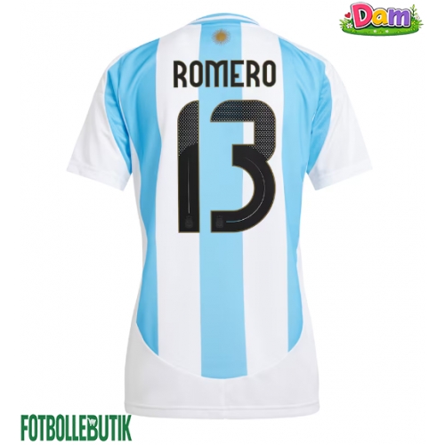 Argentina Cristian Romero #13 Hemmatröja Kvinnor Copa America 2024 Kortärmad